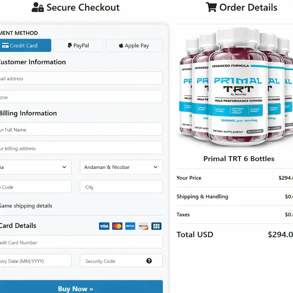 Primal TRTSecure Order Form